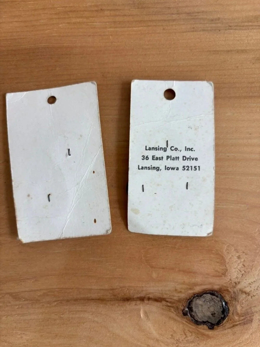 Lot of 2 NOS Vintage La Petite Boutique Red buttons on their original packaging.